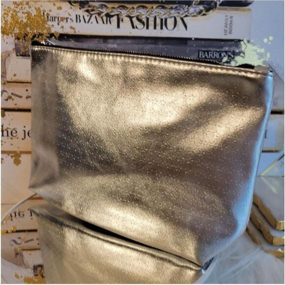 YSL Yves Saint Laurent Beaute Silver “Stars" Cosmetics/Travel Pouch Large NWT - Picture 12 of 12